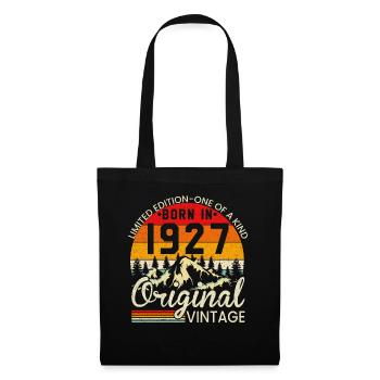 Unique in its kind born in 1927 Original vintage - Tote Bag - black - Front
