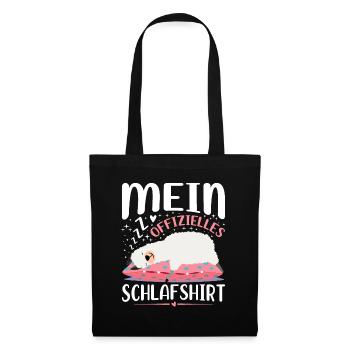 Mein Offizielles Schlafshirt - Stoffbeutel - Schwarz - Vorne