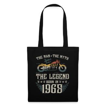 L'homme Le Mythe La Légende Né En 1965 Cadeau - Sac en tissu - noir - Devant