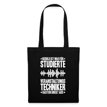 Veranstaltungstechniker Event Technician - Stoffbeutel - Schwarz - Vorne