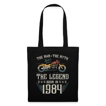 L'homme Le Mythe La Légende Né En 1984 Cadeau - Sac en tissu - noir - Devant