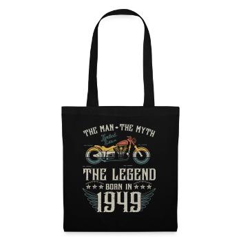 L'homme Le Mythe La Légende Né En 1949 Cadeau - Sac en tissu - noir - Devant
