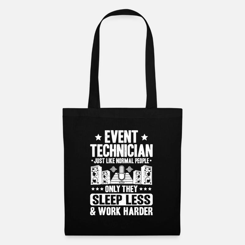 Veranstaltungstechniker Event Technician - Stoffbeutel - Schwarz