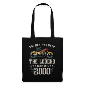 L'homme Le Mythe La Légende Né En 2000 Cadeau - Sac en tissu - noir - Devant