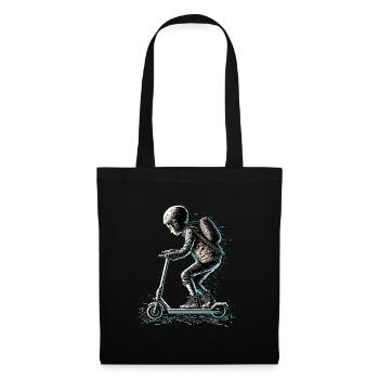 Stuntscooter de style ASCII - Sac en tissu - noir - Devant