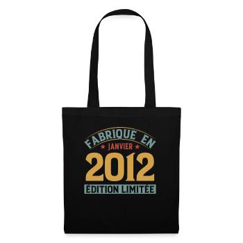 Fabriqué En Janvier 2012 Édition Limitée - Sac en tissu - noir - Devant