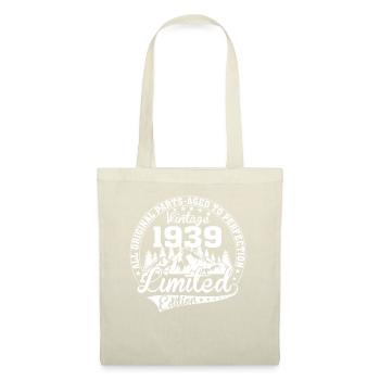 Vintage 1939 Alle Originalstücke Retro Geschenk - Stoffbeutel - Natur - Vorne
