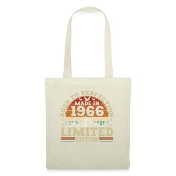 Retro-geburtstagsgeschenk Aus Dem Jahrgang 1966 - Stoffbeutel - Natur - Vorne