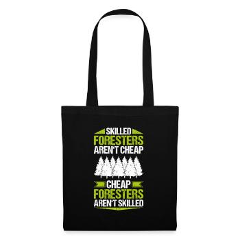 Forestier Forestier Forestier Travailleurs forestiers Forêt - Sac en tissu - noir - Devant