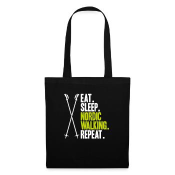 Nordic Walking Nordic Walker Nordic Walken - Tote Bag - black - Front