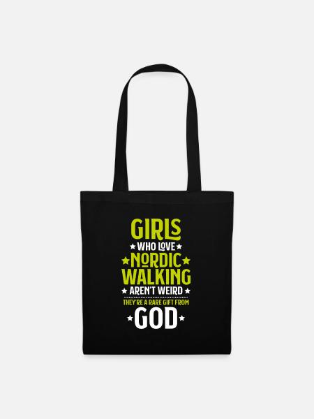 Nordic Walking Nordic Walker Nordic Walken - Tote Bag - black