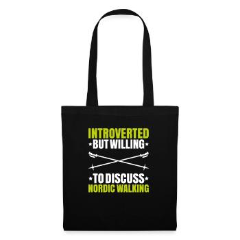 Nordic Walking Nordic Walker Nordic Walken - Tote Bag - black - Front