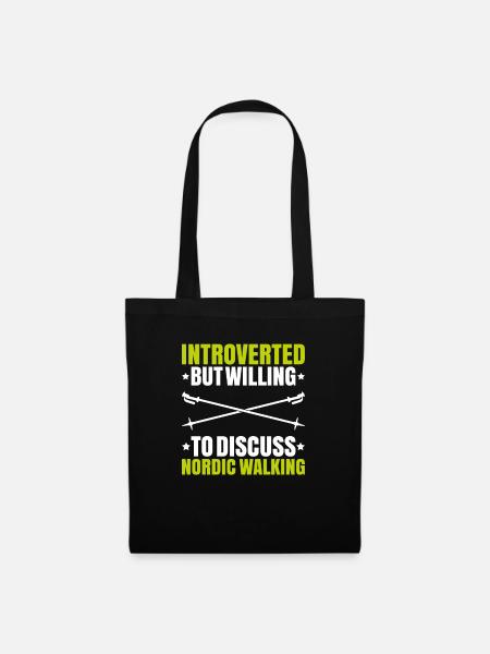 Nordic Walking Nordic Walker Nordic Walken - Tote Bag - black