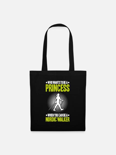 Nordic Walking Nordic Walker Nordic Walken - Tote Bag - black