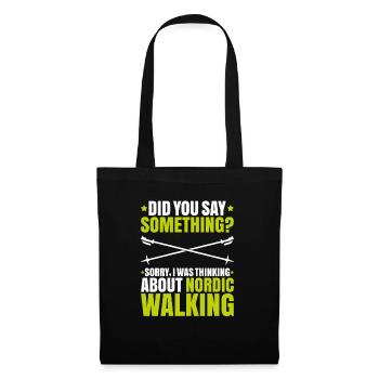 Marche nordique Marcheur nordique Walken nordique - Sac en tissu - noir - Devant