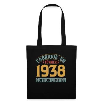Fabriqué En Février 1938 Édition Limitée - Sac en tissu - noir - Devant