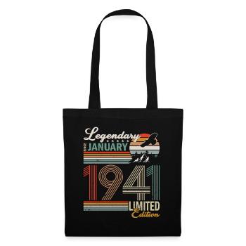 Birthday present born in January 1941 - Tote Bag - black - Front