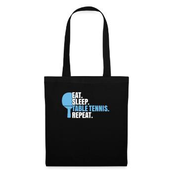 Tischtennis Ping Pong Pingpong Table Tennis - Tote Bag - black - Front