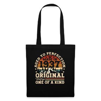 84th birthday gift Original vintage 1937 - Tote Bag - black - Front