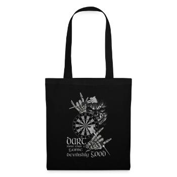 Dart Design devilishly good, Dart devilishly good, - Tote Bag - black - Front