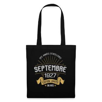 MILLÉSIME SEPTEMBRE 1927 ÉDITION LIMITÉE - Sac en tissu - noir - Devant