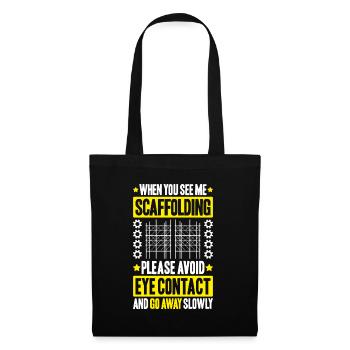 Échafaudage Échafaudage Échafaudage - Sac en tissu - noir - Devant