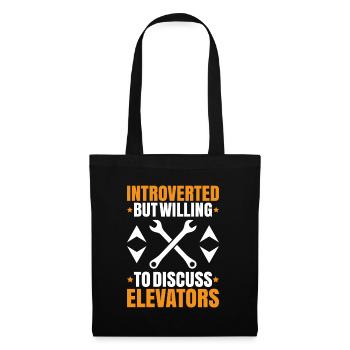 Elevator Fitter Elevator Mechanic Elevator Mechanic - Tote Bag - black - Front