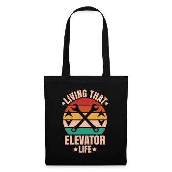 Elevator Fitter Elevator Mechanic Elevator Mechanic - Tote Bag - black - Front