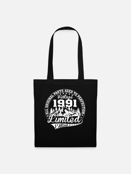 ORIGINAL 1991 GEBOREN 31. GEBURTSTAG - Stoffbeutel - Schwarz