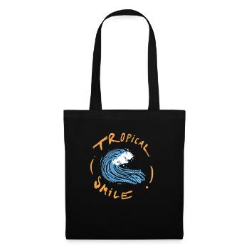 Vagues drôles d’été - Sac en tissu - noir - Devant