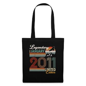 January 2011. Birthday present January 2011. - Tote Bag - black - Front