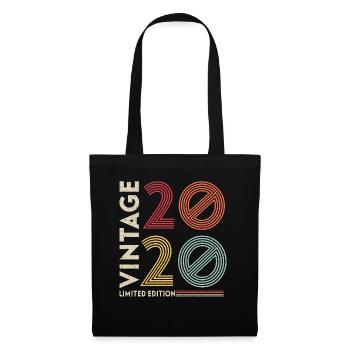 Vintage Rétro Cadeau d’anniversaire 2020 Vintage - Sac en tissu - noir - Devant