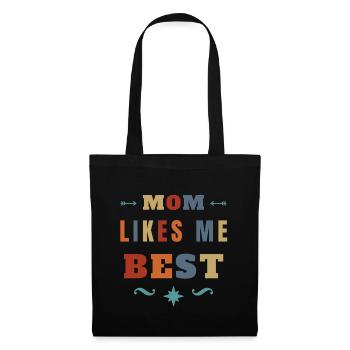 Mom Likes ME Best Funny Sibling Rivalry - Tote Bag - black - Front