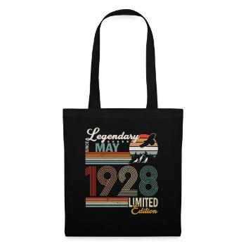 95 ans de naissance mai 1928 mai 1928 né - Sac en tissu - noir - Devant