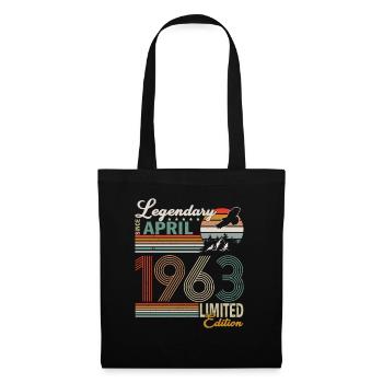 April 1963 Birthday April 1963 Gift - Tote Bag - black - Front