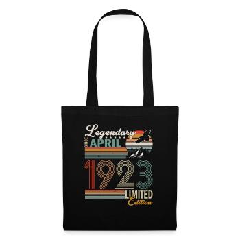 JAHRGANG APRIL 1923 LIMITIERTE AUFLAGE - Stoffbeutel - Schwarz - Vorne