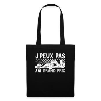 Je peux pas j'ai grand prix - Sac en tissu - noir - Devant