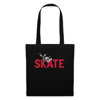 Skateboard skating skate boys skate - Tote Bag - black - Front