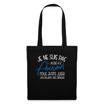 Accro à l'aviron - Sac en tissu - noir - Devant