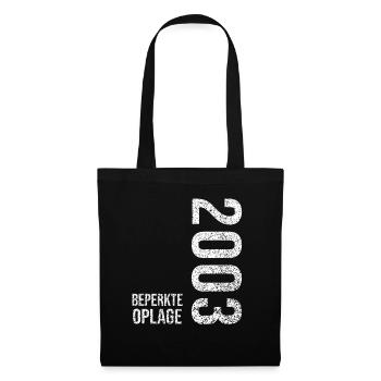 Original Jahrgang 2003 | Geburtstagsgeschenk 2003 - Stoffbeutel - Schwarz - Vorne