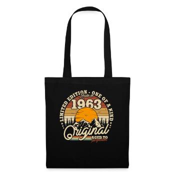 Cadeau d’anniversaire Millésime 1963 - Sac en tissu - noir - Devant