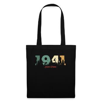 Vintage 1941 Birthday Gift - Tote Bag - black - Front