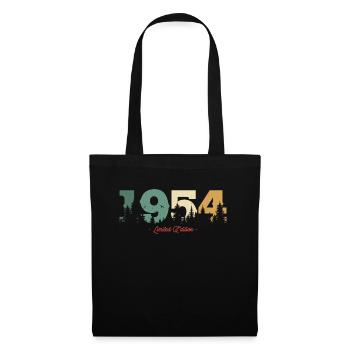 69th Birthday Gift - Vintage 1954 - Tote Bag - black - Front