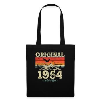 Cadeau d’anniversaire 1954 - Sac en tissu - noir - Devant