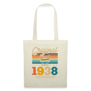 Geschenk Geburtstag 1938 85 Jahre - Stoffbeutel - Natur - Vorne