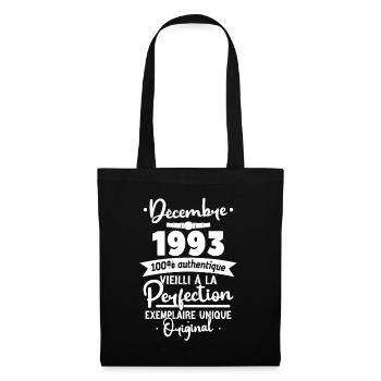 Décembre 1993 30 Ans - Sac en tissu - noir - Devant