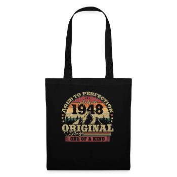 Birthday Gift Vintage 1948 75 Years - Tote Bag - black - Front
