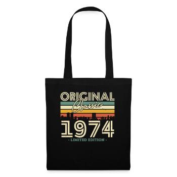 Originaler Klassiker 1974 - 50 Jahre - Stoffbeutel - Schwarz - Vorne