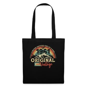 Surprise d’anniversaire 1961 - Sac en tissu - noir - Devant