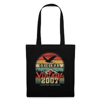 Original 2007 Vintage Anniversaire Rétro - Sac en tissu - noir - Devant